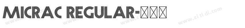 MicraC Regular字体转换